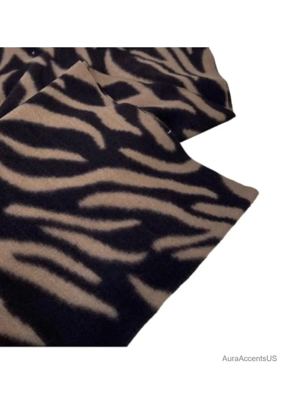 Oversized Zebra Stripe Scarf Shawl Wrap with Tassels - Soft Warm Winter